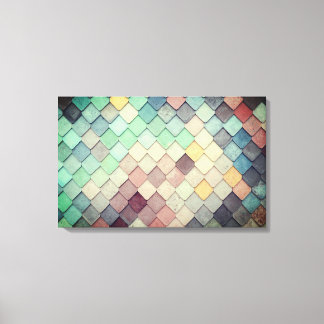 Color Mosaic Tiles Canvas Print