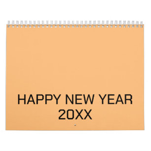 Color New personalize Text Logo Calendar