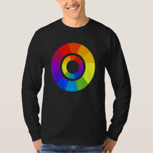 Color Palette Circle Paint Painter Teacher Design T-Shirt
