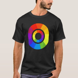 Color Palette Circle Paint Painter Teacher Design T-Shirt