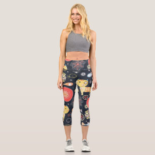 Color Pop Activewear Capri Leggings
