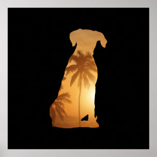 Color Pop Boxer Art Poster