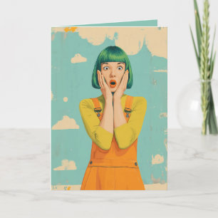 Color Pop Retro Shock Thank You Card