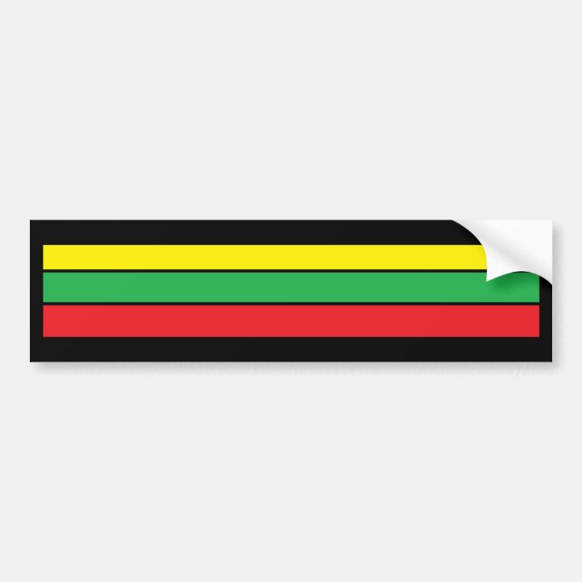 color rasta bumper sticker (Front)