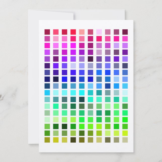 Color Sample Invite13 Invitation (Front)