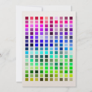 Color Sample Invite13 Invitation