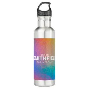 Color Shift Neon Light Holographic Trendy 710 Ml Water Bottle