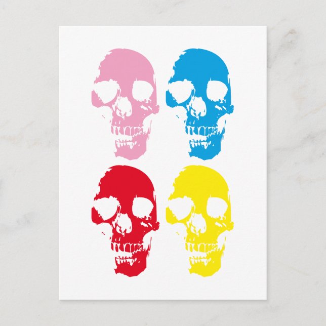 COLOR SKULLS POSTCARD (Front)