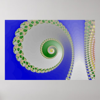 Color Spiral Poster