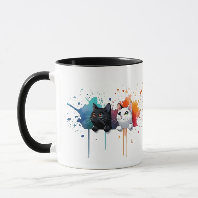 Color Splash Cats Mug (Left)