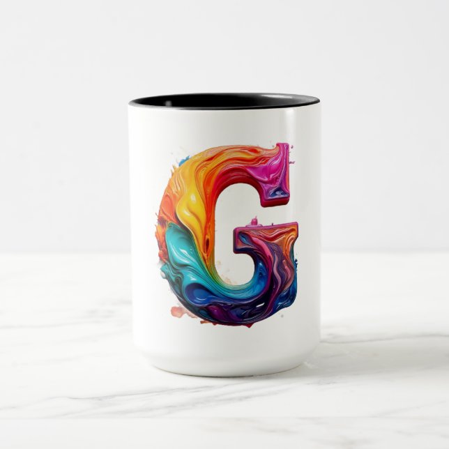 Color Splash Letter G Mug (Center)