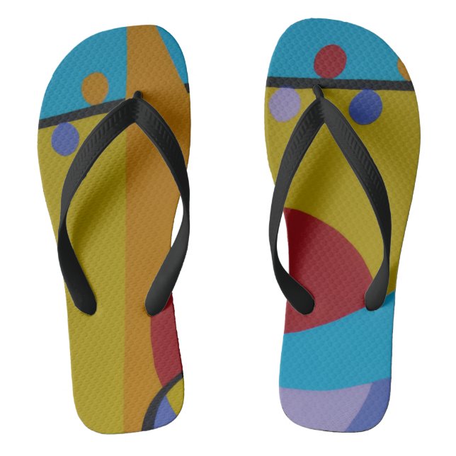 Color Splash Polka Flip Flops (Footbed)