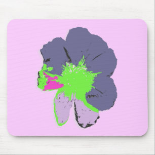 Color Splash/ PopArt Flower Mouse Mat