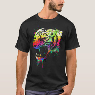Color splatter tiger T-Shirt