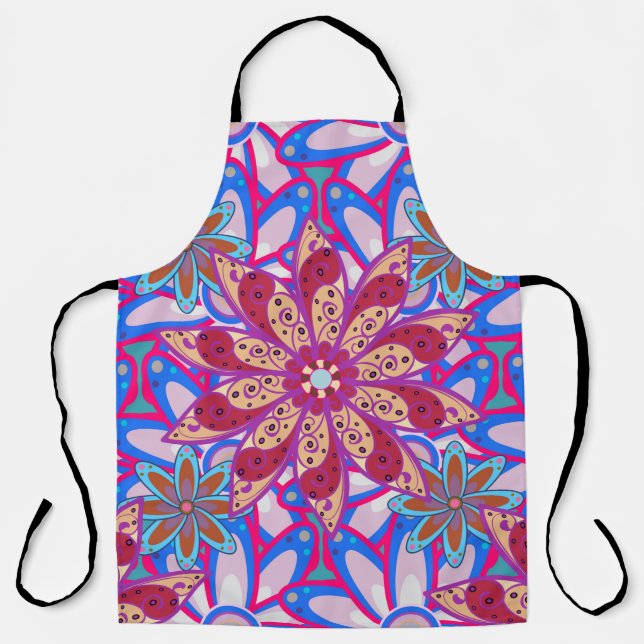 Color Spring Theme seamless pattern Background. C Apron (Front)
