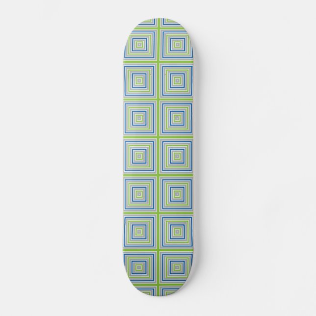 COLOR SQUARES custom skateboard (Front)