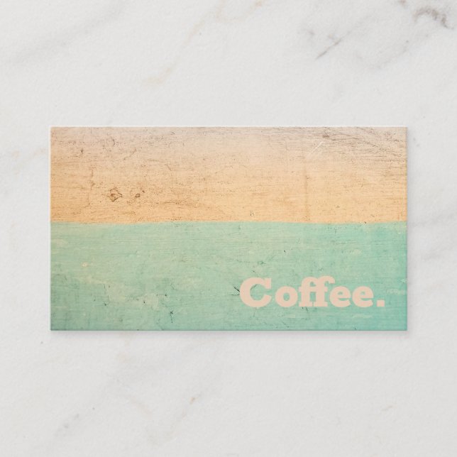 Color Stripe Simple Minimal Coffee | Style R Loyalty Card (Front)
