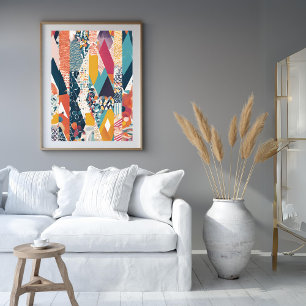 Color Stripes All-Over Print Poster 