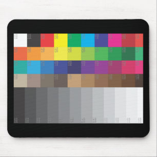 COLOR SWATCH AND GRAY SCALE MOUSE MAT