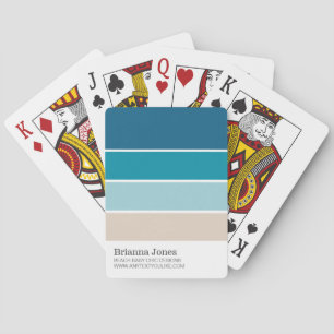 Color Swatch Name Business Playing Cards