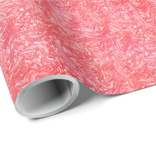 Color texture "pearly strawberry cream" wrapping paper