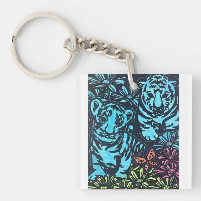 color tiger key ring (Front)