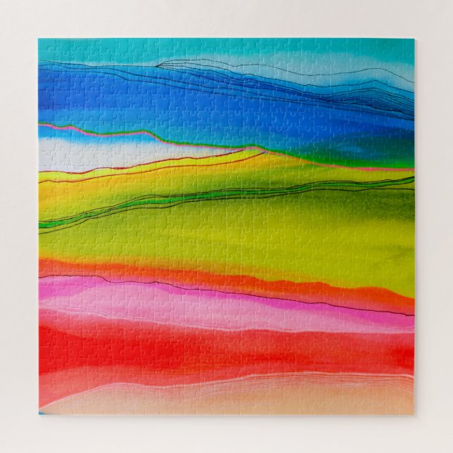 Color Wave No.1 Jigsaw Puzzle (Vertical)