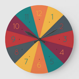Color Wheel Creative Fun Wall Clock
