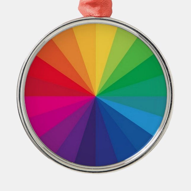 COLOR WHEEL METAL TREE DECORATION (Front)