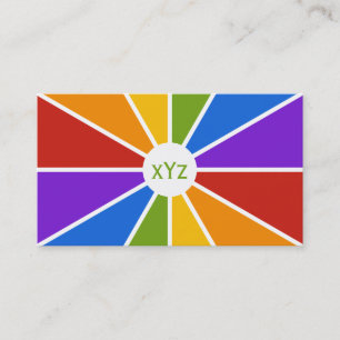 Color Wheel / Rays custom business cards