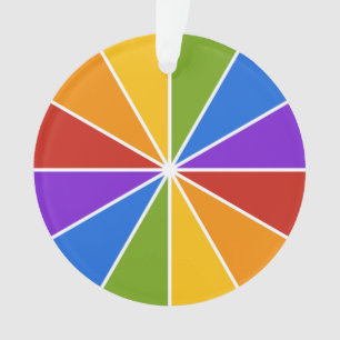Color Wheel / Rays custom ornament