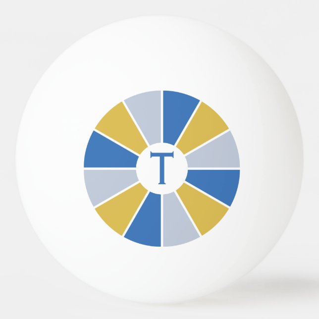 Color Wheel / Rays custom ping pong balls (Front)