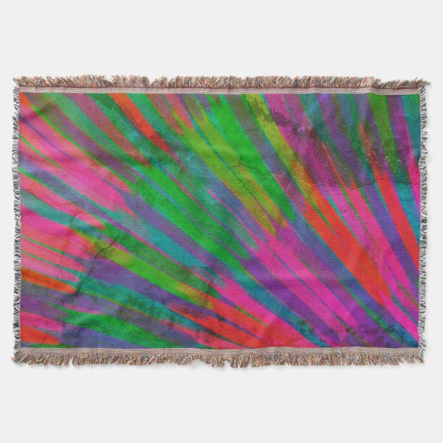 Color wheel  throw blanket (Front)