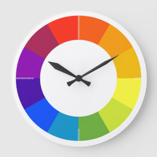 Color Wheel Wall Clock (multicolored)