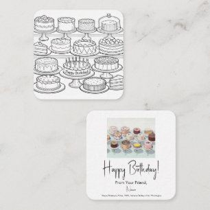 Color Your Own Cakes Enclosure Card