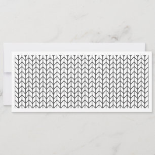 COLOR YOUR OWN Knitting 4x9.25 Flat Card / Horiz