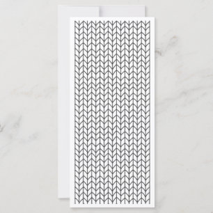 COLOR YOUR OWN Knitting 4x9 Flat Card / Vertical
