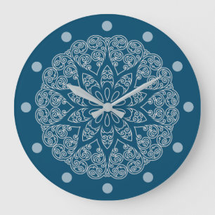 Color Your Own MANDALA - DIY Coloring Book 1a Large Clock
