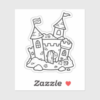 Color Your Own Spooky Sandcastle Ghost Summer