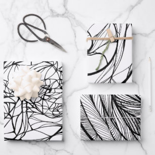 Color Your Own Wrapping Paper Flat Sheet Set of 3