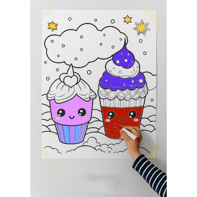 Color Yourself Kawaii Wall Poster (Creator Uploaded)