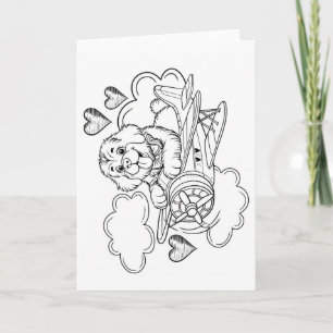 COLOR YOURSELF Valentine Holiday Card