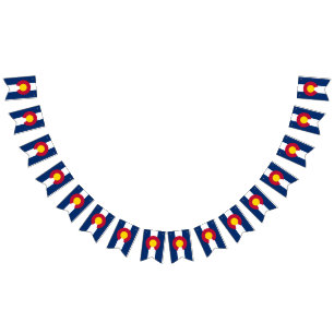 Coloradan flag, American state flag banner