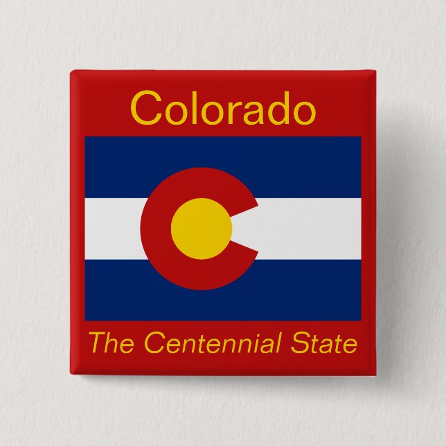 Coloradan Flag Button (Front)