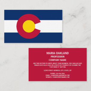 Coloradan Flag, Flag of Colorado Business Card