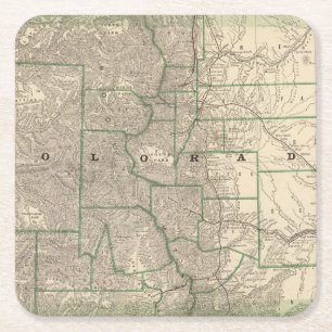 Colorado 12 square paper coaster