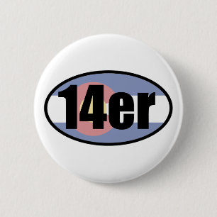 Colorado 14ers 6 cm round badge
