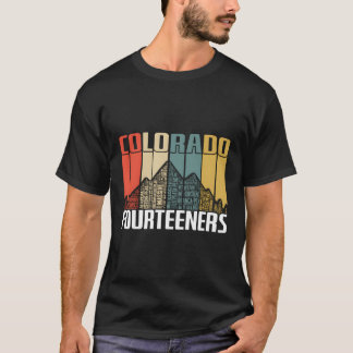 Colorado 14Ers Hiking Fourteeners Retro Vintage Gi T-Shirt