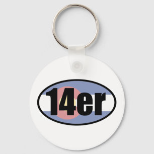 Colorado 14ers key ring