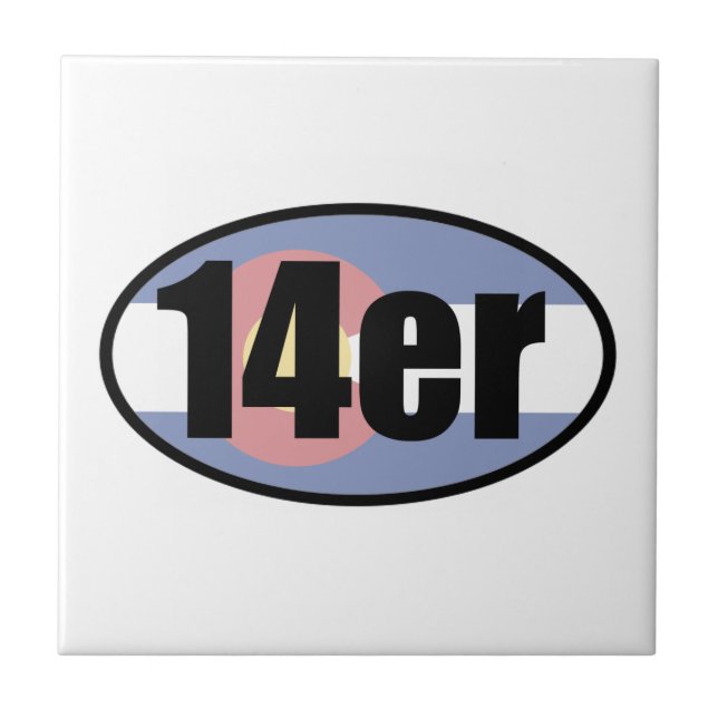 Colorado 14ers tile (Front)